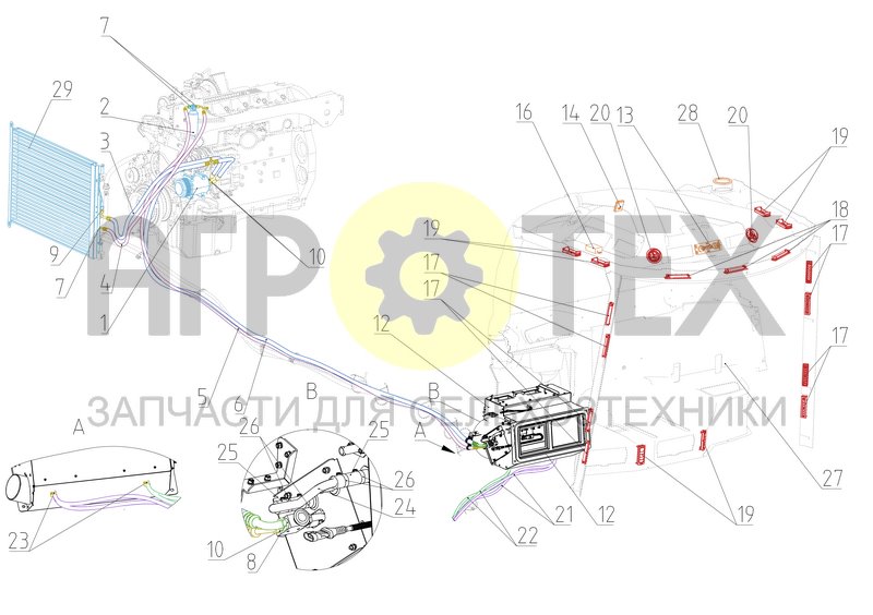 Климатическая система ТУ-4591-012-75166250-2014 (АВГУСТ 23БС-РСМ-181.02) (№16 на схеме)